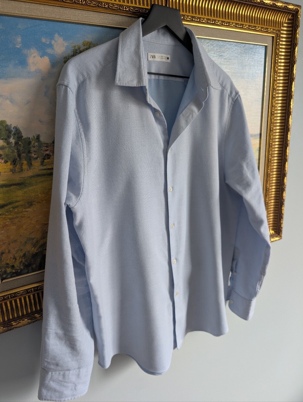 Zara Sky Blue Sports Shirt